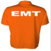 EMT Polo in Safety Orange with White/Reflective Design, Performance Polo w/Moisture Wicking Technology view 2
