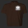 EMT Polo in Safety Orange with White/Reflective Design, Performance Polo w/Moisture Wicking Technology view 3