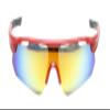 Calabria Double Bounce Black/Red Mirror Pickleball Sunglasses for Women Polarized Pickleball Glasses for Men Racquetball Protective Eyewear Outdoor Sunglasses Men Sport Squash Tennis Cricket Glasses view 2