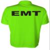EMT Polo in Safety Green with Black/Reflective Design, Performance Polo w/Moisture Wicking Technology view 2