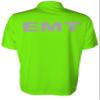 EMT Polo in Safety Green with Silver/Reflective Design, Performance Polo w/Moisture Wicking Technology view 2