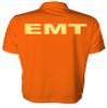 EMT Polo in Safety Orange with Yellow/Reflective Design, Performance Polo w/Moisture Wicking Technology view 2