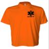 EMT Polo in Safety Orange with Black/Reflective Design, Performance Polo w/Moisture Wicking Technology view 1