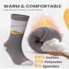 OutdoorMaster Ski Socks, Snowboarding Socks for Boys & Girls, Thermal Winter Warm & Breathable, Over The Calf Non-Slip Cuff view 2