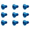 Echeson 9 Piece UN 5-40 Thread Titanium Torx Screw, Semi-circular Head Handle Patch Screw DIY Replacement Accessory(Blue) view 1