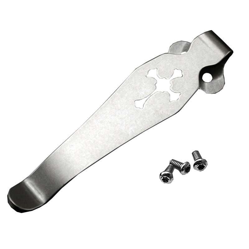 AYULL 1PC Deep Carry Pocket Clip Fits for 710, CNC Titanium Back Clip with 3 Pieces Screws DIY Replacement Accessory