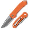 FUJUNI Folding Knife,2.85 Inch Pocket Knife with VG10 Steel Blade and G10 Handle,Sharp Folding Pocket Knife for Men and Women,Camping Knife with Clip for Hunting Survival, Orange view 1