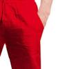 QOAAIE 2 Pack Men's Linen Shorts Casual Drawstring Summer Beach Shorts Loose Fit Athletic Gym Golf Shorts with Pockets (Blue/Red,Small) view 4