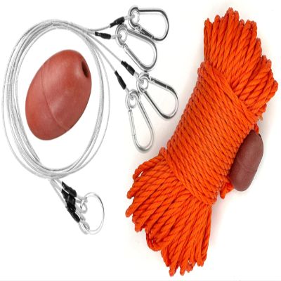 AirFly 4 Arm Harness for Crab Trap - 304 Stainless Steel Hooks with Buoy Float - Steel Wire Harness and Rope