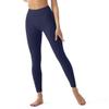 High Waisted Leggings for Women with Pockets - Tummy Control Yoga Pants for Workout Running Athletic No See Through Navy Blue view 3
