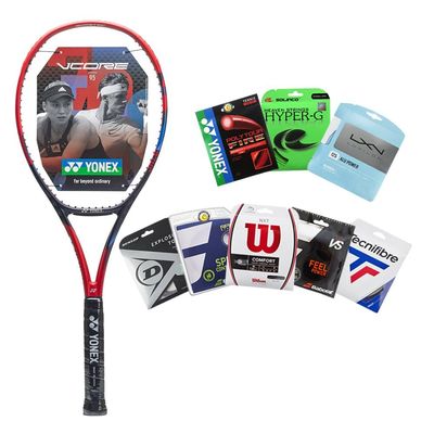 Yonex VCORE 95 7th Gen Tennis Racquet (Choice of String & Tension) Designed for Spin and Speed (4 1/8), Black/Red
