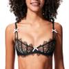 Cute and Spicy Natalie Sexy Lace Unlined Underwire Demi Bra (US, Cup Band, DD, 38, Black) view 1