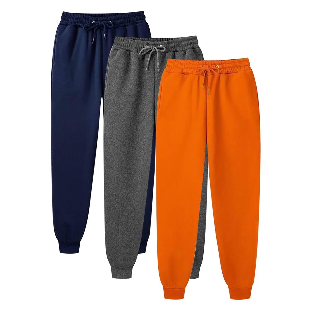 3 Pack Sweatpants for Women, Comfy Womens Sweatpants, Fall Winter Fleece Womens Joggers Workout Gym Running Trousers