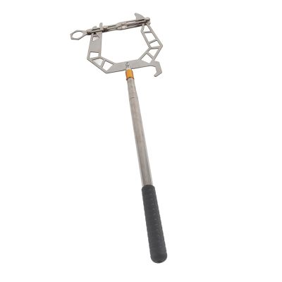 NOENNULL U Type Boat Hook Threader Multipurpose Telescopic Dock Hook Ship Docking Equipment Tool