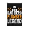 SIYTUAU Dad Hero Plumber Legend Golf Towel 16 x 24 Inch Golf Towels for Golf Bags with Carabiner Clip Polyester Golf Towel Golf Accessories for Men Women view 1