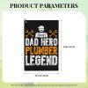 SIYTUAU Dad Hero Plumber Legend Golf Towel 16 x 24 Inch Golf Towels for Golf Bags with Carabiner Clip Polyester Golf Towel Golf Accessories for Men Women view 3