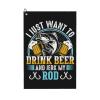 SIYTUAU I Just Want to Drink Beer and Jerk My Rod Golf Towel 16 x 24 Inch Golf Towels for Golf Bags with Carabiner Clip Polyester Golf Towel Golf Accessories for Men Women view 1