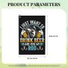 SIYTUAU I Just Want to Drink Beer and Jerk My Rod Golf Towel 16 x 24 Inch Golf Towels for Golf Bags with Carabiner Clip Polyester Golf Towel Golf Accessories for Men Women view 3