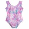 Domusgo Gymnastics Leotards for Girls Size 5-6 Years Old One Piece Sparkly Pink Rainbow Love Sleeveless Bodysuits view 1