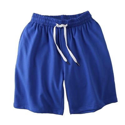 QOAAIE Athletic Running Shorts for Men Elastic Waist Straight Leg Shorts with Pockets Casual Summer Beach Shorts (Blue,3X-Large)
