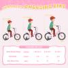 Betterland Folding Kids Bike,16 Inch Children Bicycle with Training Wheels and Dual Handbrakes Toddler Sport Bicycle for 3-9 Years Old Boys and Girls(Pink) view 4