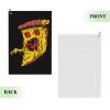 SIYTUAU Terrible Pizza Golf Towel 16 x 24 Inch Golf Towels for Golf Bags with Carabiner Clip Polyester Golf Towel Golf Accessories for Men Women view 2
