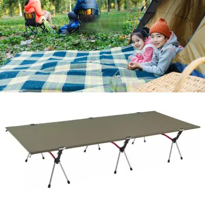 WDFYJ Folding Camping Cot - Lightweight, Compact & Portable Camping Bed, Comfortable Sleeping Cots for Adults & Kids(Green)
