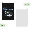 Cute Killer Whales Show Their Tails Golf Towel 16 x 24 Inch Golf Towels for Golf Bags with Carabiner Clip Polyester Golf Towel Golf Accessories for Men Women view 2