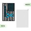 SIYTUAU No One Fights Alone USA Flag Golf Towel 16 x 24 Inch Golf Towels for Golf Bags with Carabiner Clip Polyester Golf Towel Golf Accessories for Men Women view 2
