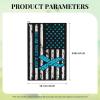 SIYTUAU No One Fights Alone USA Flag Golf Towel 16 x 24 Inch Golf Towels for Golf Bags with Carabiner Clip Polyester Golf Towel Golf Accessories for Men Women view 3