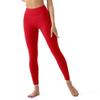 High Waisted Leggings for Women with Pockets - Tummy Control Yoga Pants for Workout Running Athletic No See Through Dark Red view 3