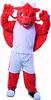 Red Giant Dragon Mascot Costume Adult Size for Men & Women with Built-in Fan Inside the Head view 1