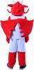 Red Giant Dragon Mascot Costume Adult Size for Men & Women with Built-in Fan Inside the Head view 3