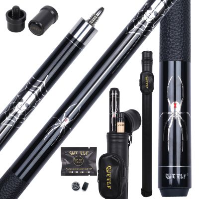CUEELF Scorpion Pool Cue Stick 58 inch Canadian Maple Billiard Pool Stick with Low Deflection Leather Wrap Professional Cues Billiard Pool Cues Sticks 19.5-21 oz Cue Stick