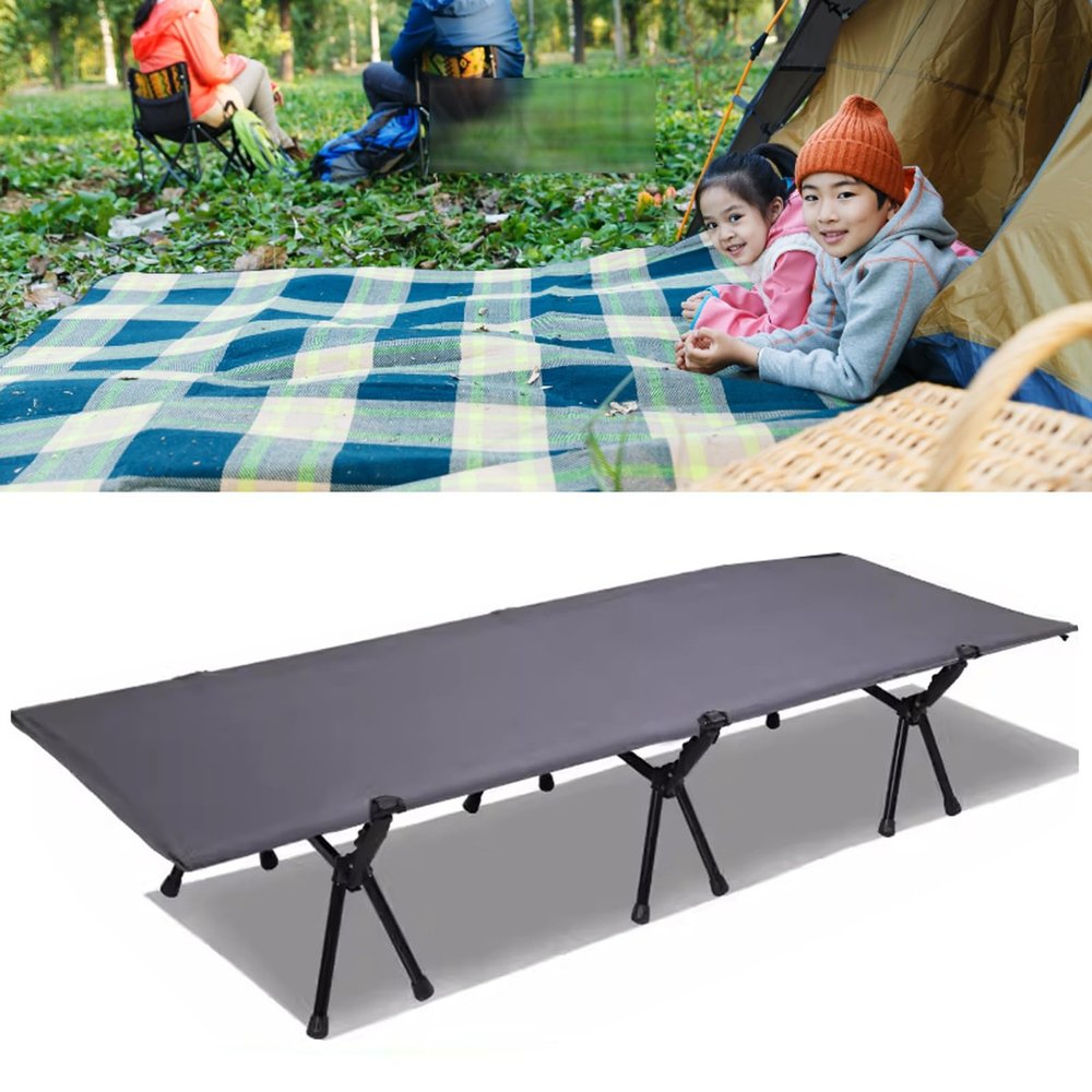 WDFYJ Camping Cot, Military Cot Portable Camping Cots for Sleeping 76 x 25.5 x 15in Folding Bed for Adults Teen Outdoor Travel Camping Office Support 120kg