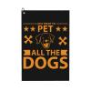 SIYTUAU I Just Want to Pet All The Dogs Golf Towel 16 x 24 Inch Golf Towels for Golf Bags with Carabiner Clip Polyester Golf Towel Golf Accessories for Men Women view 1