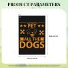 SIYTUAU I Just Want to Pet All The Dogs Golf Towel 16 x 24 Inch Golf Towels for Golf Bags with Carabiner Clip Polyester Golf Towel Golf Accessories for Men Women view 3