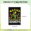 SIYTUAU Nacho Average Grandpa Golf Towel 16 x 24 Inch Golf Towels for Golf Bags with Carabiner Clip Polyester Golf Towel Golf Accessories for Men Women view 3