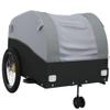 GOLINPEILO Bike Wagon Trailer, Bike Cart with Safety Flag, Bike Trailer Bicycle Cargo Trailer, Black and Gray 99.2 lb Iron, 26.8"x52.4"x26.8" view 4