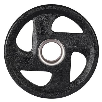 10LB(Pair) 2-Inch Rubber Olympic Grip Plates for Strength Training & Weightlifting, Solid Cast Iron Weight Plate for Barbell for Home & Gym Workout