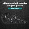 10LB(Pair) 2-Inch Rubber Olympic Grip Plates for Strength Training & Weightlifting, Solid Cast Iron Weight Plate for Barbell for Home & Gym Workout view 4
