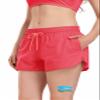 Beautikini Period Swimwear 3" Swim Shorts with Pockets 2 in 1 Quick Dry Menstrual Leakproof Swimsuit Bottom for Girls Teens(Pink X-Small) view 1
