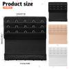 3 Pcs Women's Bra Extenders 5 Hooks 3 Rows Women Elastic Bra Extender Bra Extender Bra Strap Extender Stretchy Bra Extensions Lady's Bra Extender Bra Band Soft Comfortable Bra Hooks Replacement view 2