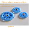 GXBHSP Light Up 120mm Scooter Front Wheels 80mm Kids Scooter Wheels Micro Scooter Replacement Wheels for 3-Wheeled Kid Push Kick Scooters Durable and Easy to Install (Black,3) view 2