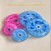 GXBHSP Light Up 120mm Scooter Front Wheels 80mm Kids Scooter Wheels Micro Scooter Replacement Wheels for 3-Wheeled Kid Push Kick Scooters Durable and Easy to Install (Black,3) view 3