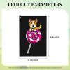 SIYTUAU Cute Corgi Dog Lollipop Golf Towel 16 x 24 Inch Golf Towels for Golf Bags with Carabiner Clip Polyester Golf Towel Golf Accessories for Men Women view 3