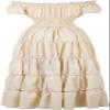 ADELCE Halloween Renaissance Costume for Women Medieval Chemise Dress Pirate Peasant Dress Tops Irish Under Dress Beige L view 2