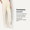Amazon Essentials x Sofia Grainge Women's High-Rise Relaxed-Fit Jogger, Ivory, XX-Large view 4