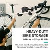 MU CYCLE Buffalo Bike Wall Mount Rack  Adjustable Heavy-Duty Horizontal Indoor Hanger for Road, Mountain & Hybrid Bikes up to 48.5 lbs / 22 kg, Space-Saving Garage & Apartment Storage view 2