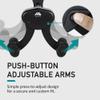 MU CYCLE Buffalo Bike Wall Mount Rack  Adjustable Heavy-Duty Horizontal Indoor Hanger for Road, Mountain & Hybrid Bikes up to 48.5 lbs / 22 kg, Space-Saving Garage & Apartment Storage view 3